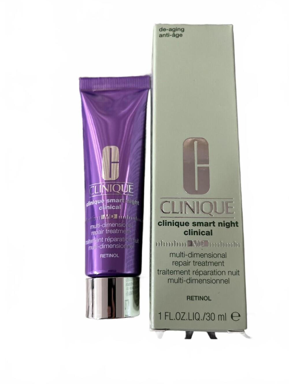 Clinique Smart Night Clinical MD Multi-Dimensional Repair Treatment 1oz/30ml NIB